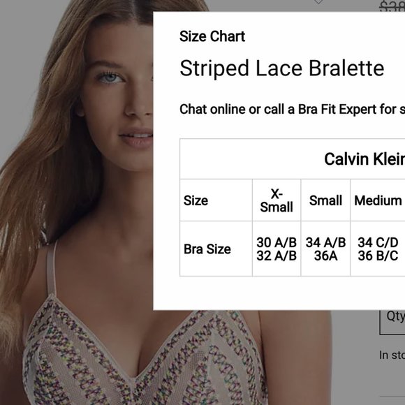 CALVIN KLEIN Stripped Lace Bralette - Picture 5 of 6